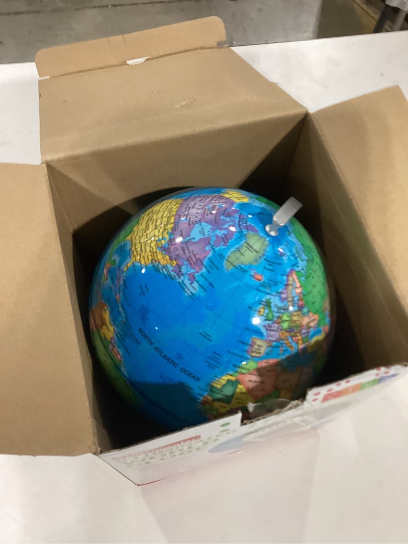 Illuminated Globes for Kids - 8” Light Up World Globe With Stand, Gift Ideas for Children - Interactive Learning & Educational Toys for All Ages - Earth Globe With Build in Led Night Light - Gifts for Boys And Girls Age 8-12 + Year Old