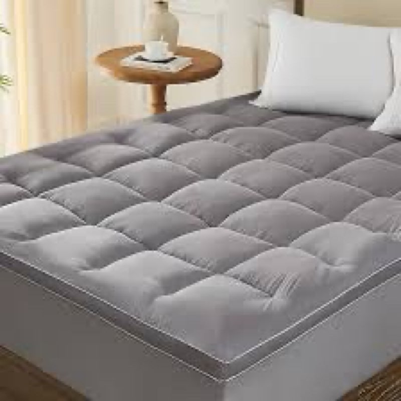 Homemate Mattress Pad Topper Twin XL - Cooling Pillow Top Quilted Fitted Mattress Pad Cover for Hot 