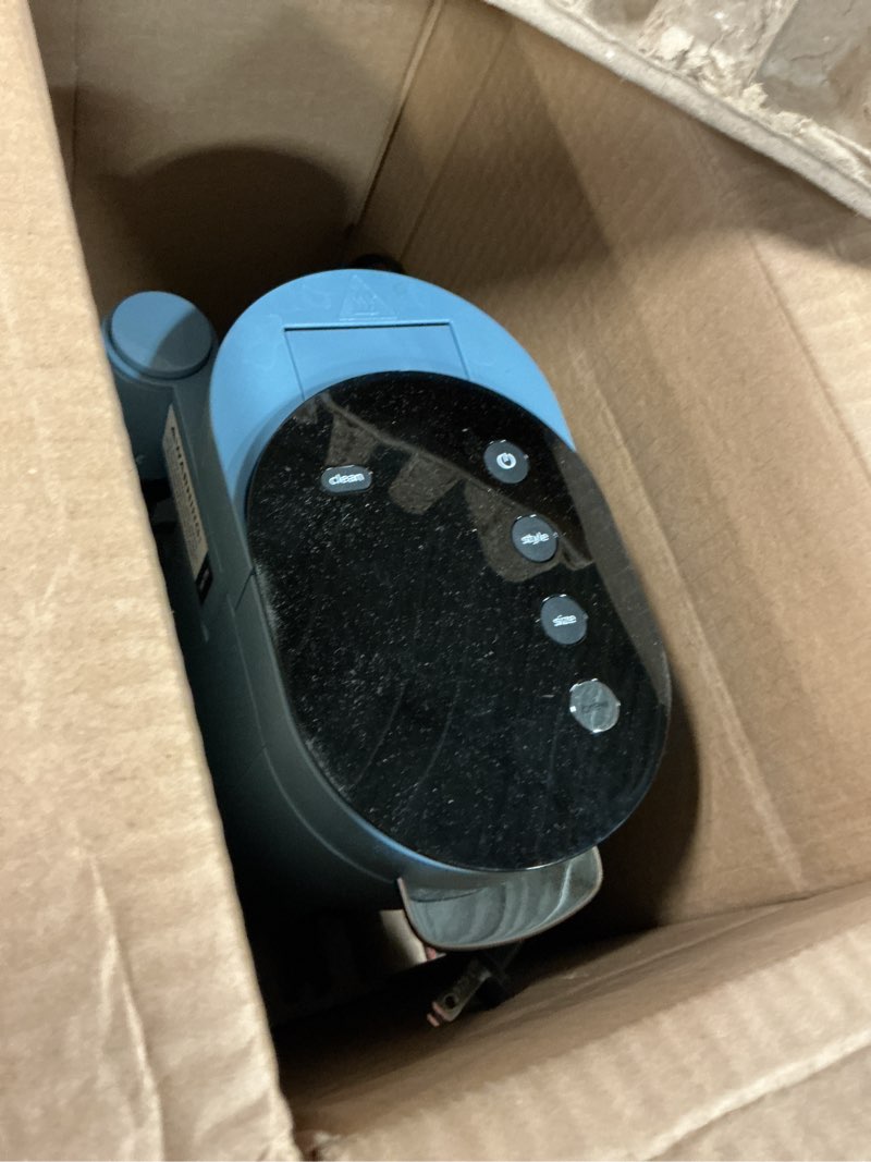 Condition photo showing As Is for ninja pod & grounds | coffee maker | xl single-serve | k-cup pod compatible | brews grounds | compact design | built-in milk frother | 68-oz. reservoir, 6-oz. cup to 24-oz. mug sizes | stone |pb055ast