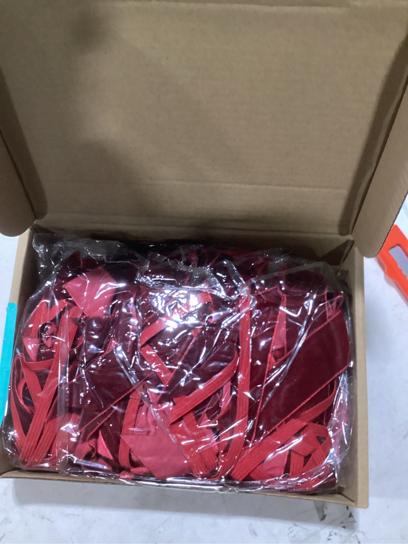 Condition photo showing New/Like New for Riceshoot 24 Pcs Velvet Elastic Bows for Gift Wrapping, 5x7 Inch Pre Tied Stretch Bows for Christmas Gifts, Xmas Tree, Birthday & Wedding Decorations(Brown,5 Inches Stretch Loops) Brown 5 Inch Stretch Loops