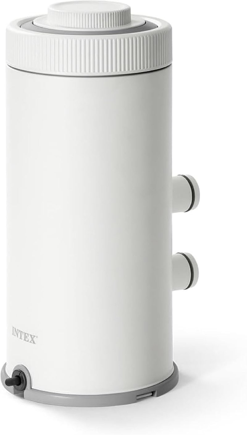 intex c530 cartridge filter pump for above ground pools: 530 gph pump flow rate - auto timer - hydroaeration technology - includes type a filter cartridge - turnover rate/system flow 475 gph
