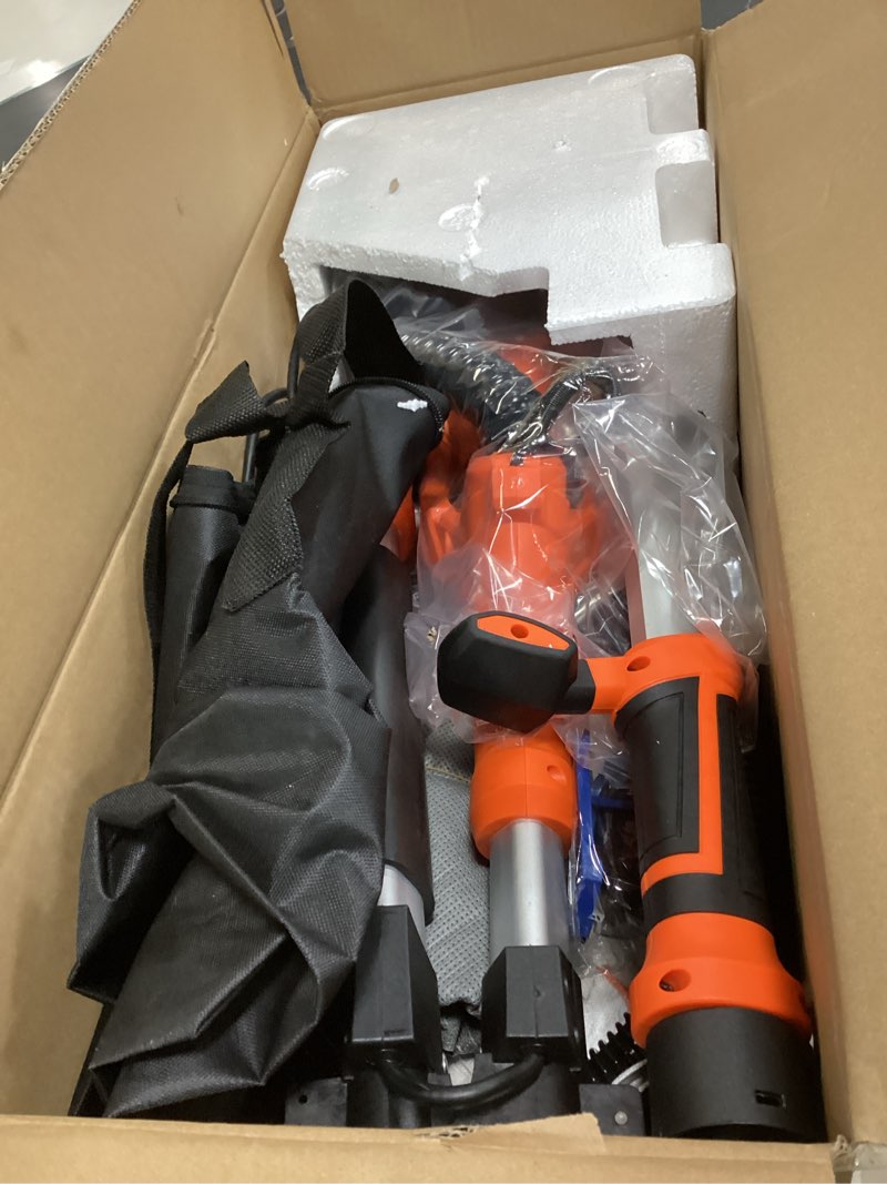 Condition photo showing Good Condition for Drywall Sander, 1000W Popcorn Ceiling Removal Tool, Automatic Drywall Sander with Vacuum Dust Collection, LED Light, 6 Variable Speed 800-2200RPM,15Pcs Sanding Discs, Foldable & Extendable Handle Orange Red