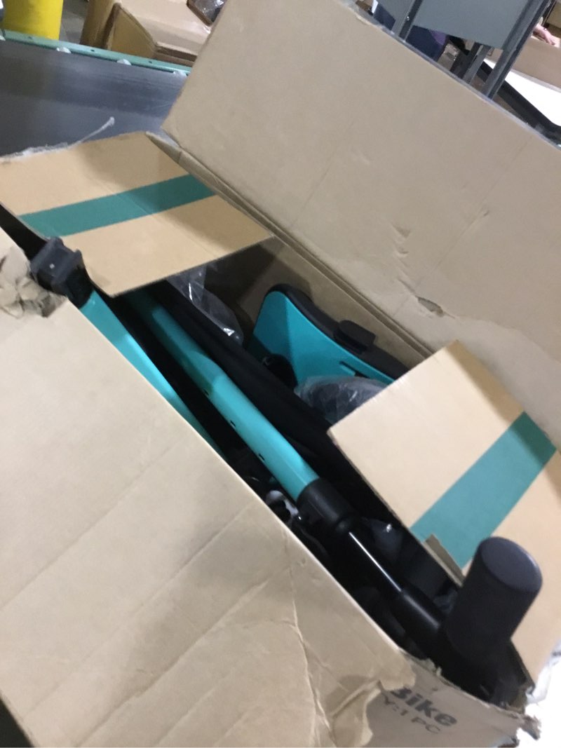 Condition photo showing Good Condition for newyoo Tricycle for Toddlers 1-3, Toddler Bike, Birthday Gift and Toys for Girl and Boy, Push Trike with Handle and Canopy, 6 in 1 Baby Trike, Balance Bike, TR009, Blue