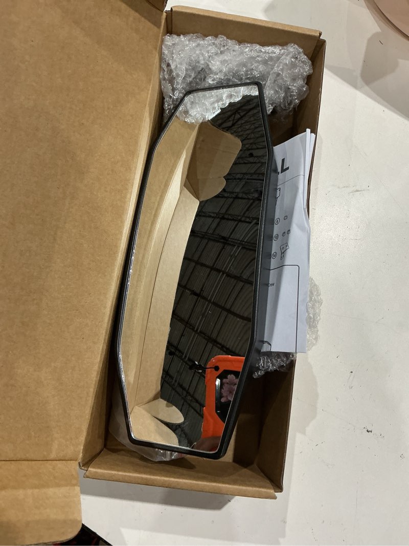 Condition photo showing As Is for zidiyoruo upgreaded utv rearview mirror compatible with cfmoto uforce 1000/1000 xl & polaris ranger 1000 xp 900 xp 500 570 / crew, solid stable & wide view convex uforce center rearview mirror