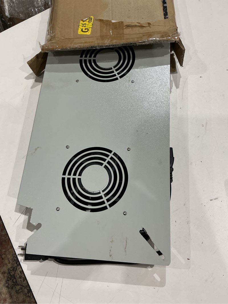 Condition photo showing As Is for 240 cfm crawlspace vent fan, with thermostat,humidistat, for moisture reduction, radon mitigation, freeze protection, ideal for basement, attic, crawl space fan vent(air out) 3-year warranty silver
