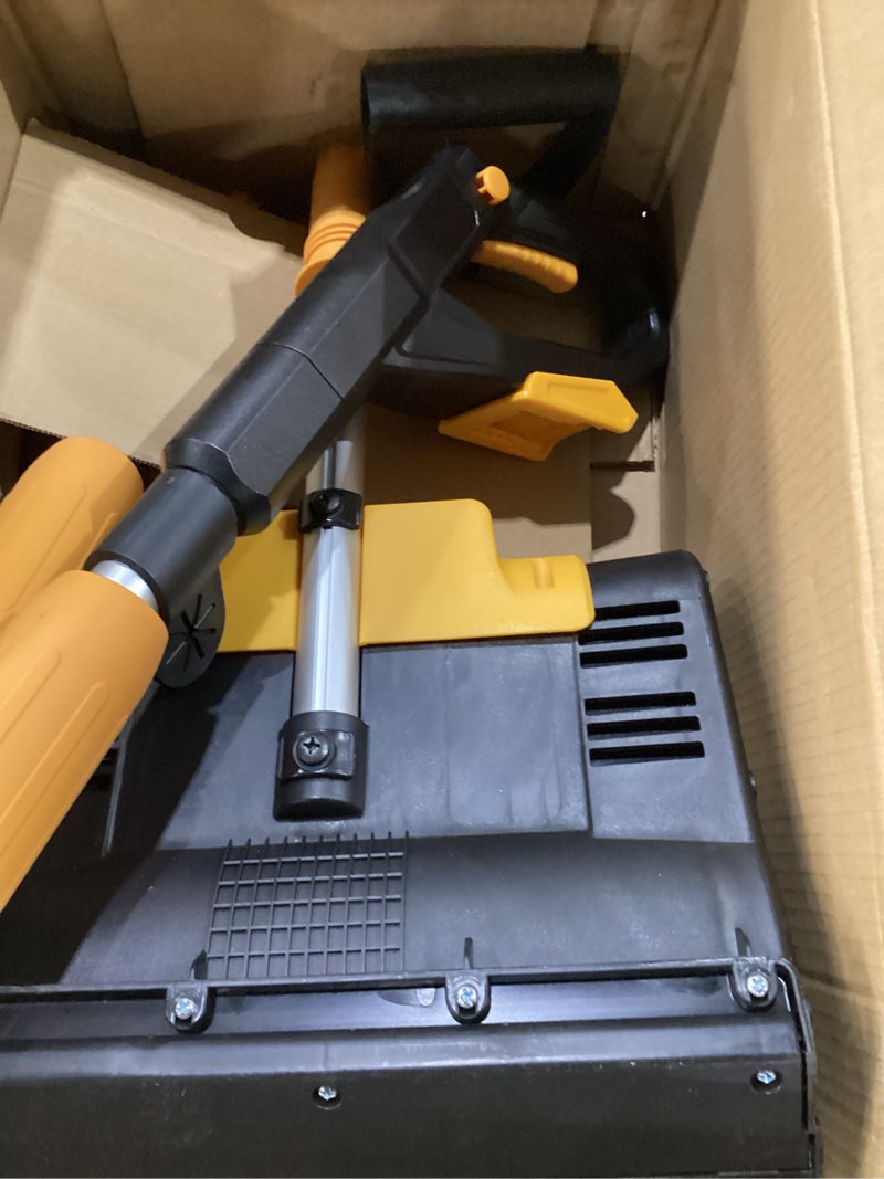 Condition photo showing As Is for Cordless Snow Shovel Compatible with DeWalt 20V MAX Battery (Tool Only No battery), 11" Lightweight Electric Snow Blower with 20FT Max Throw & Adjustable Handle, Snow Thrower for Driveway, Deck, Patio & Steps
