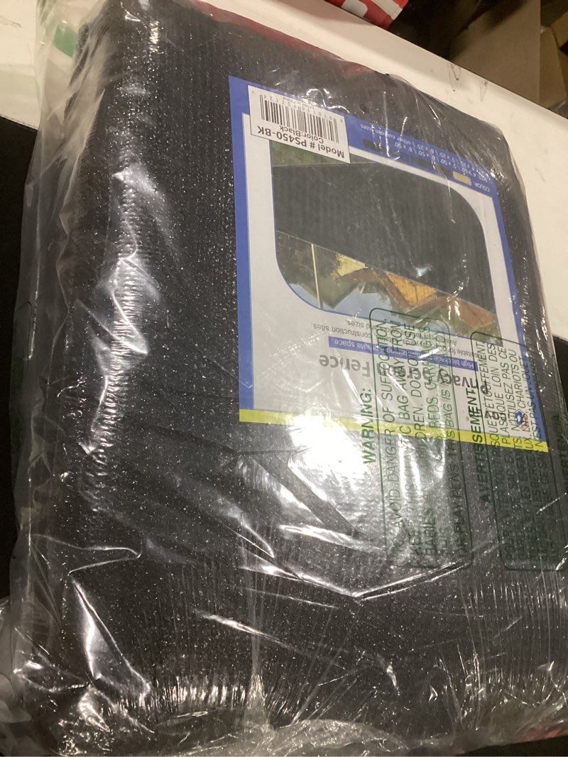 Condition photo showing New/Like New for icover 4x50ft privacy screen fence, outdoor fencing panels, garden windscreen mesh shade sail net barrier, include reinforced bindings and brass grommets cable zip ties, black 4x50ft black
