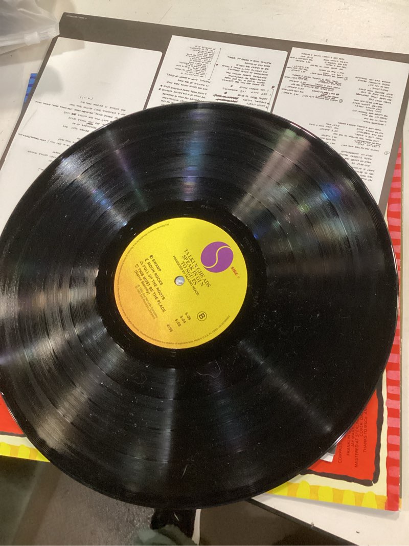 Condition photo showing As Is for Rhino Records Speaking in Tongues