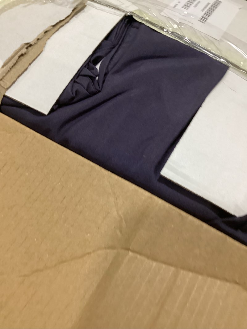 Condition photo showing As Is for zpecc bulk flat sheets only full size 6 pack, easy sort top bed sheet by color-coded label, soft durable brushed microfiber fabric hotel airb&bs essentials for hosts, 81"x96", navy full navy 6