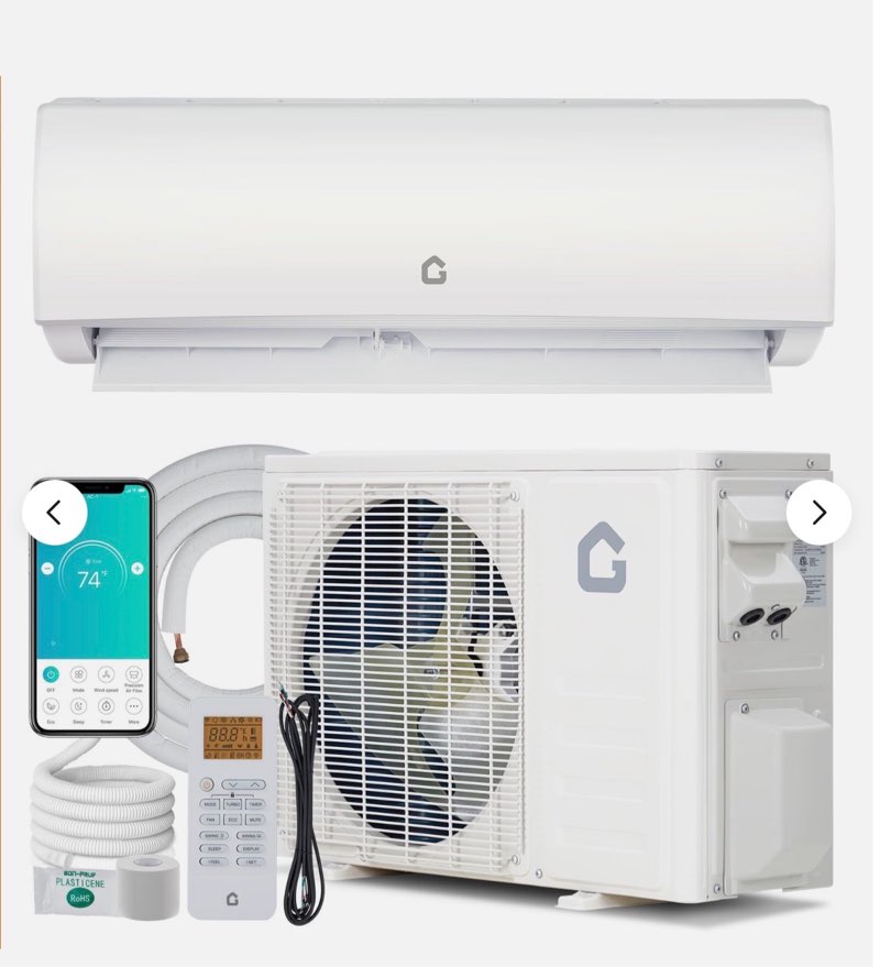 (Incomplete 1 piece only) (similar to stock photos) 12000 BTU Wifi Enabled Mini Split Air Conditioner 21 SEER AC Unit and Heat Pump
