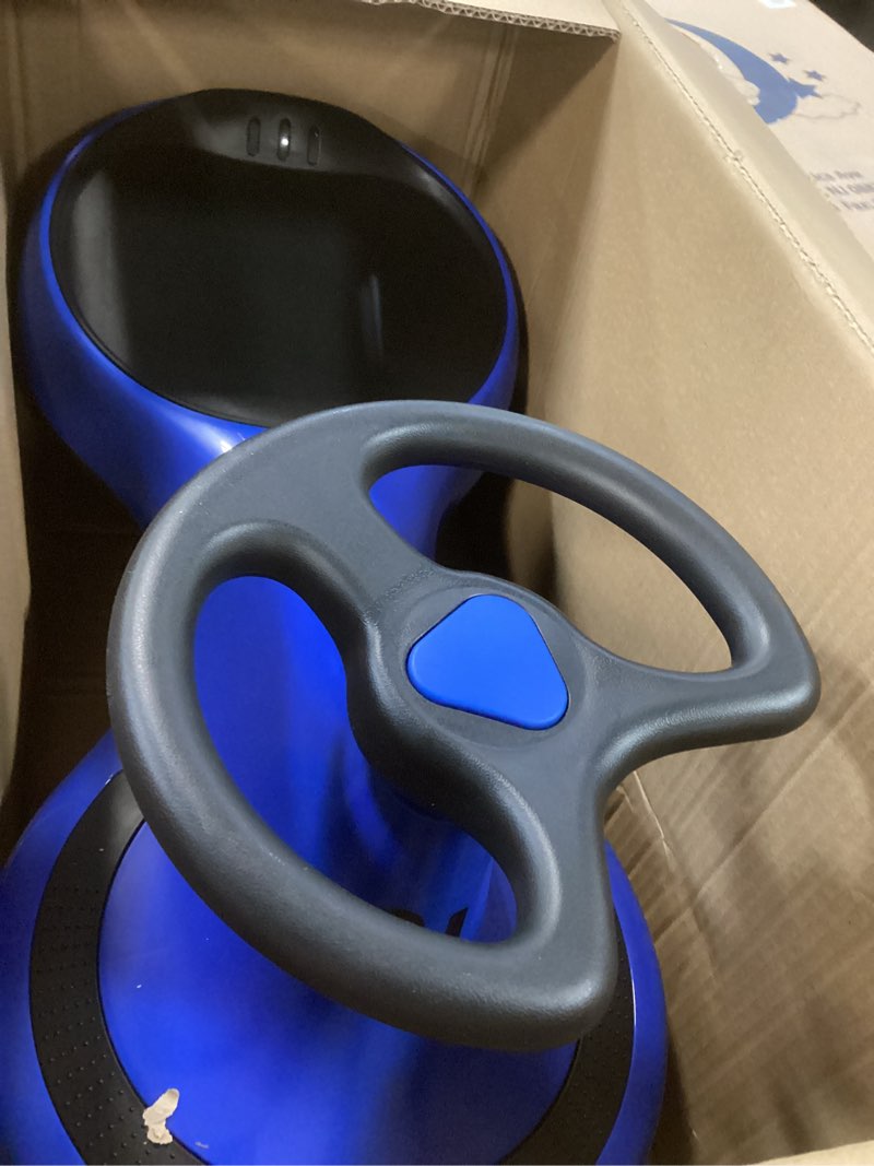 Condition photo showing Good Condition for hurtle swing ride on car, wiggle car toy for kids, no pedals, batteries or gears, safe toddler ride on toy with twist & go motion, for indoor & outdoor use, suitable for kids above 2 years, blue