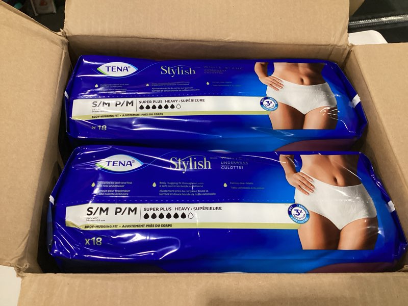 Condition photo showing Good Condition for TENA Incontinence Underwear for Women, Super Plus Absorbency, Small/Medium, 56 Count Small/Medium 72