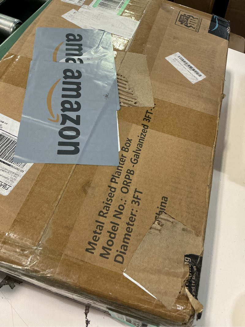 Condition photo showing Good Condition for 3PCS 3x3x1FT Galvanized Raised Garden Bed Kit,Vegetable Boxes-Round Metal Flower Box,Large Planter Raised Beds Outdoor Garden for Planting,Fruit,Herb-Silver 3x3x1(3PCS) Silver