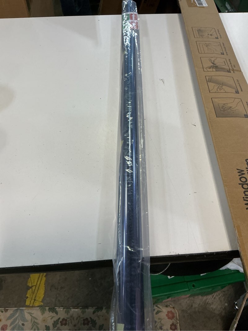 Condition photo showing Good Condition for sunbaby window tint for home, one way privacy film heat & uv blocking, static cling no glue renter friendly cover for home bedroom, office & sliding glass door, 35.4 x 78.7 inch, 3 tools, blue blue 35.4 x 78.7inch