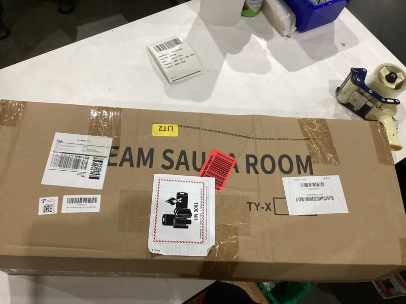 Condition photo showing Good Condition for Sauna Box, Portable Sauna, Portable Steam Sauna for Home, Sauna Tent with Steamer, Remote Control, Folding Chair, 9 Levels, 2.6’ x 2.6’ x 5.9’