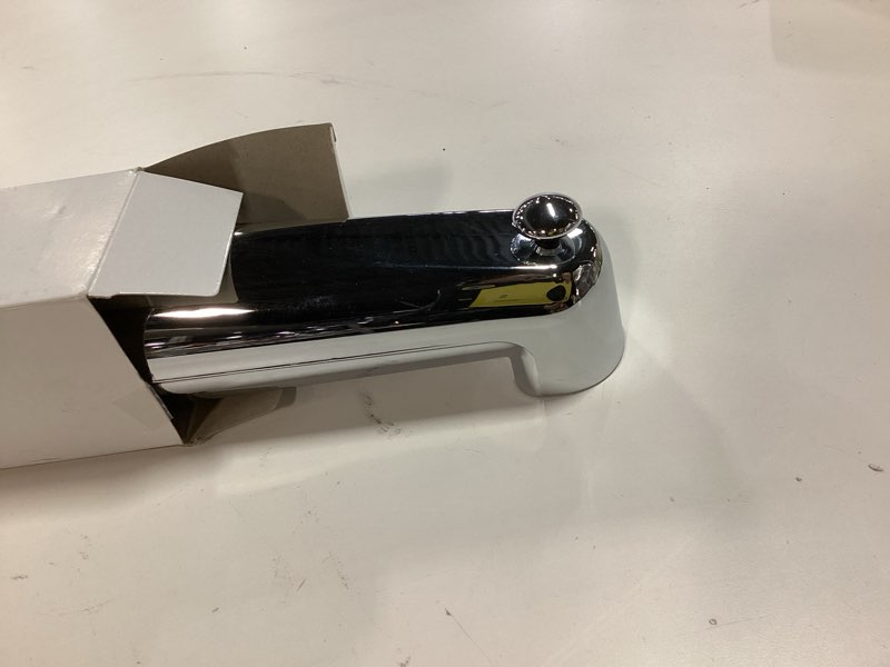 Condition photo showing Good Condition for Westbrass A507D-1F-26 7" Reach Wall Mount Tub Spout with Diverter, Polished Chrome