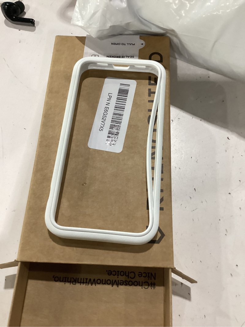 Condition photo showing Good Condition for rhinoshield bumper case compatible with [iphone 13 mini] | crashguard nx - shock absorbent slim design protective cover 3.5m / 11ft drop protection - white iphone 13 mini - white