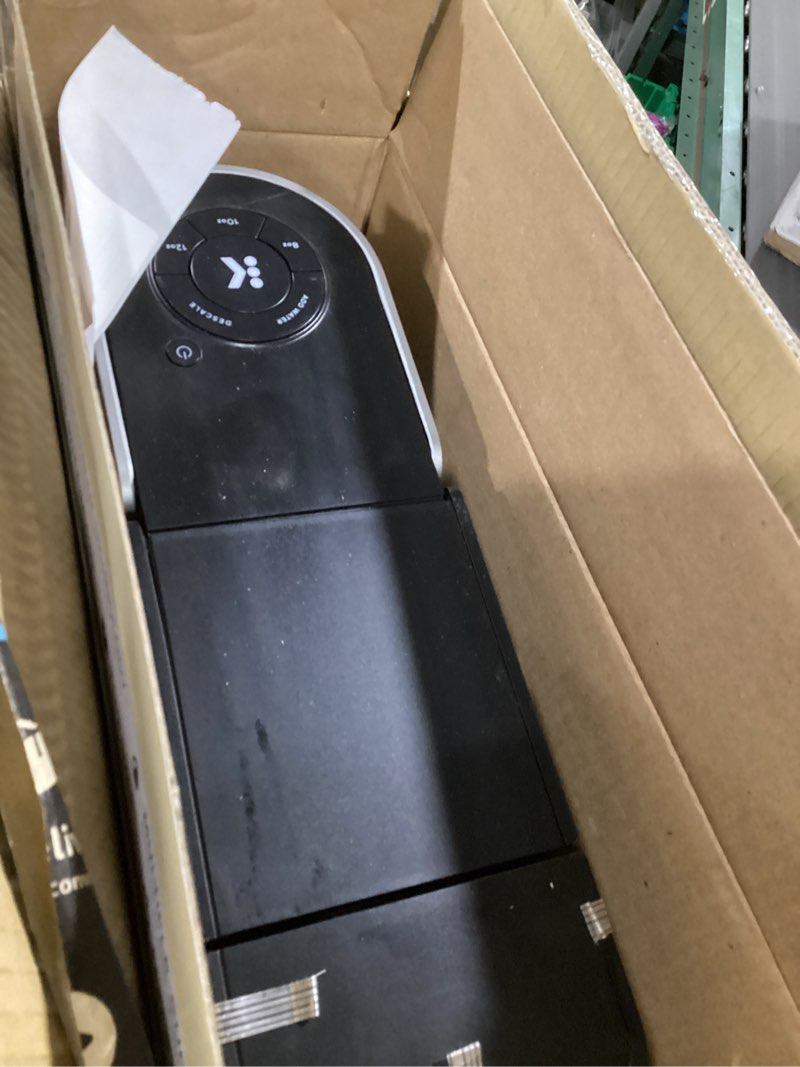 Condition photo showing As Is for keurig k-mini single serve k-cup pod coffee maker, 6 to 12oz brew size, with cord storage, perfect for small spaces, black