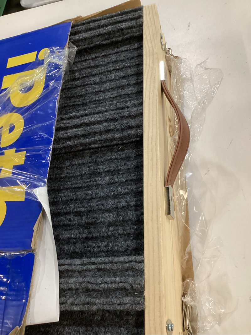 Condition photo showing Good Condition for Dog Ramp for Couch & Low Bed - Joint & Spine Support with Gentle Incline for Small Dogs, Adjustable, Anti-Slip & Foldable, Up to 35 lbs Small - Living Room