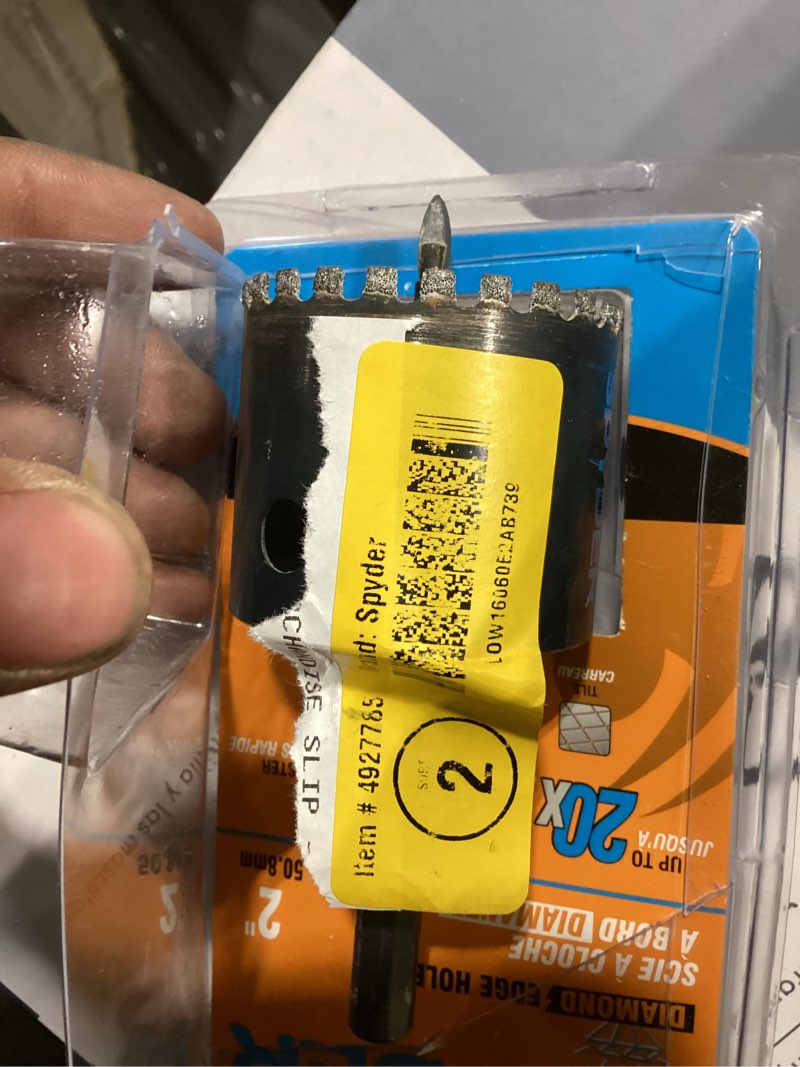 Condition photo showing Good Condition for 600860 2  diamond grite hole saw