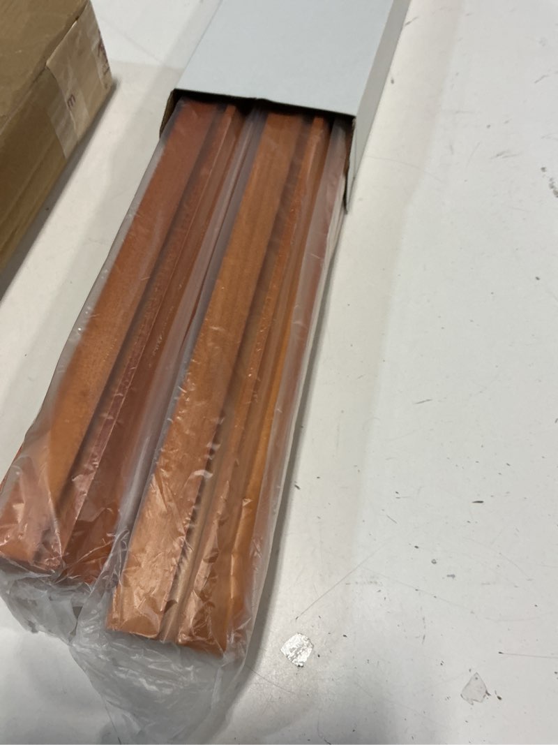 Condition photo showing Good Condition for yellow mountain imports classic chestnut color wooden mahjong game racks with pushers, 18 inches - set of 4 (includes magnetically attached mahjong pushers) brown