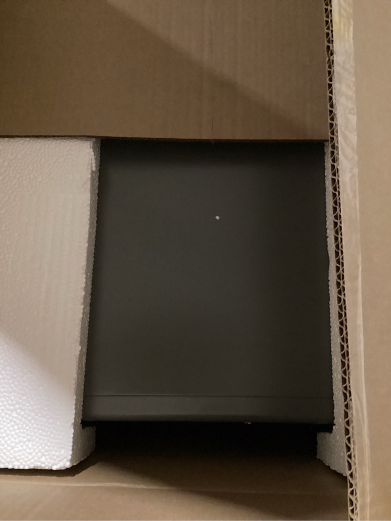 Condition photo showing New/Like New for SentrySafe Black Fireproof Safe with Digital Push Button Keypad, Home Safe For Money, Documents, and other Valuables, 1.23 Cubic Feet, SF123ES