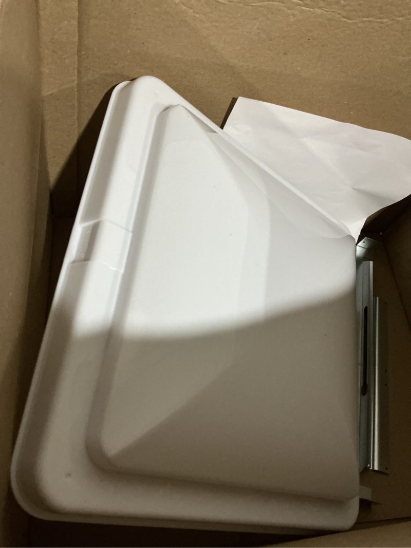 Condition photo showing As Is for camp'n 14.5 inch universal rv roof vent for trailer, camper, motorhome - rv vent covers for roof - oem lid replacement (14.5 x 14.5 white 1-pack) 1 vent cover white
