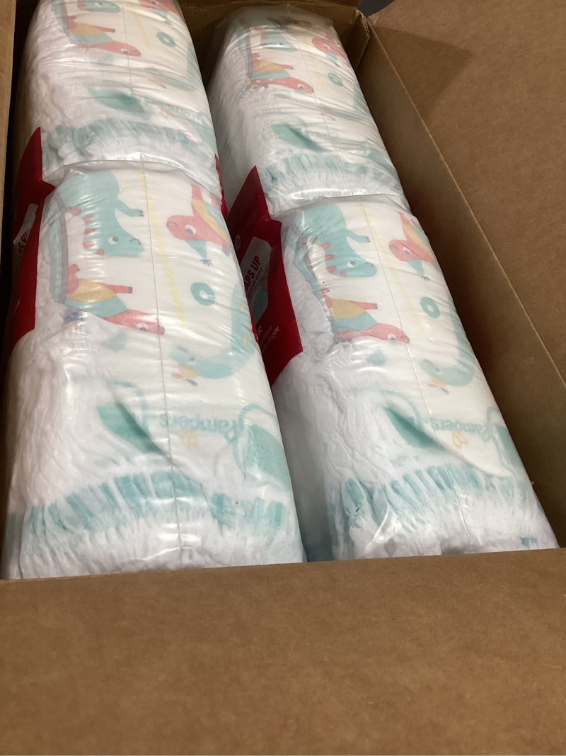 Condition photo showing New/Like New for Pampers Diapers - Cruisers 360 - Size 5, 128 Count, Babyproof up to 100% Leakproof Pull-On Diaper Size 5 128