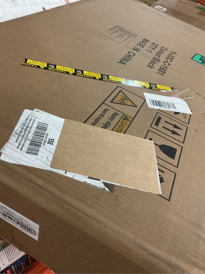 Condition photo showing Good Condition for Round Dining Table Set for 4, Kitchen Table and Chairs for 4, Circle Table Round Pedestal Dining Room Dinner Dinette Table Set,5 Piece Space Saving Wood Kitchen & Dining Room Tables (Black, 47In) Black 47In