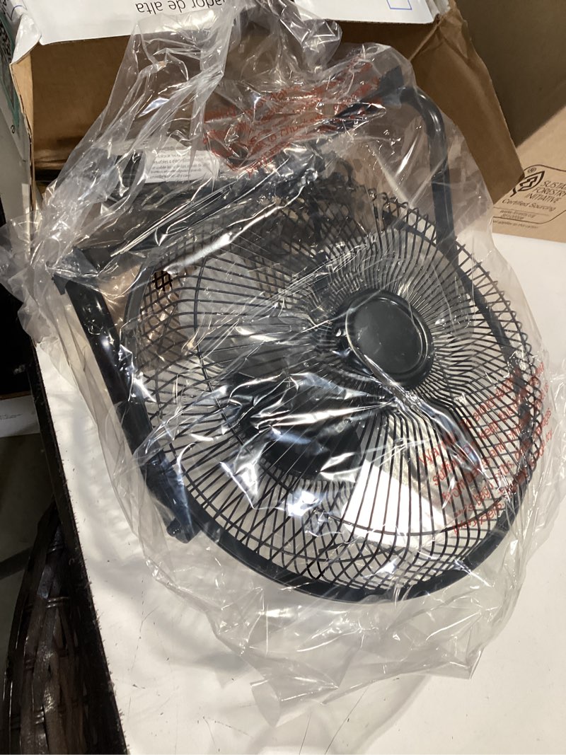 Condition photo showing Good Condition for mainstays 9 in high velocity floor fan wall mount black