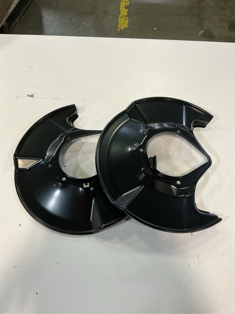 Condition photo showing New/Like New for cciyu 45255-6na-a00,45255-sna-a00 brake dust shields front left & right fit for honda for civic 2006-2011, black brake backing plates 2pcs 45255-6na-a00 & 45255-sna-a00 [2pcs]