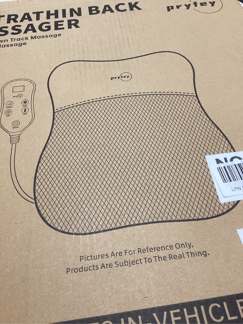 Condition photo showing New/Like New for pryfey Back Massager, Rolling Up and Down Back Massager with Heat, Back Massage 4D Kneading for Pain