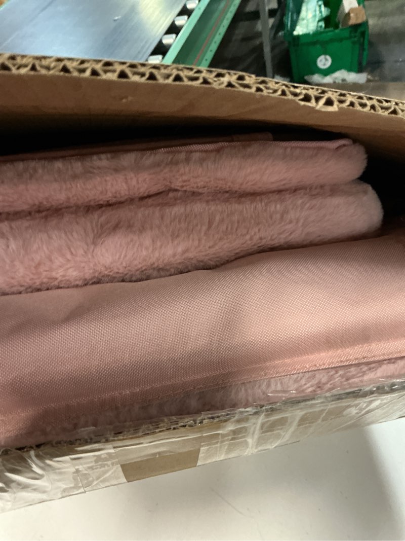 Condition photo showing Good Condition for similar pink comfy saucer chair, foldable living room chairs, soft faux fur lounge chair for bedroom, reading chairs for adults, kids, x-large