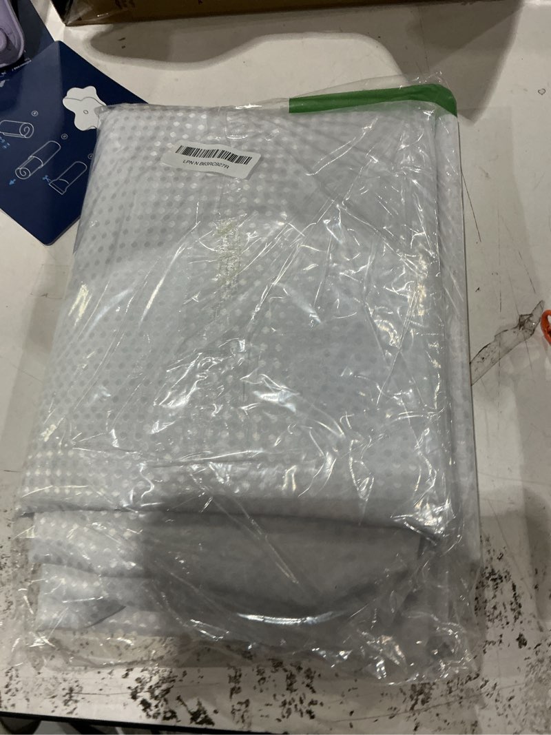 Condition photo showing New/Like New for mitovilla no hooks need white waffle shower curtain liner set, modern waffle weave fabric shower curtains with snap-in liner for luxury hotel grade spa-like bathroom decor, 72 x 74 white 72"w x 74"l (pack of 1)