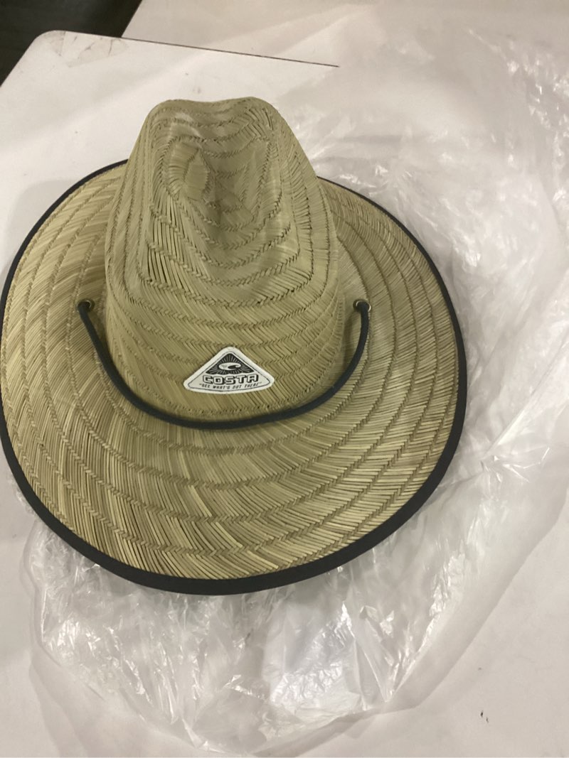 Condition photo showing Good Condition for costa del mar unisex adult costa lifeguard straw hat assorted one size