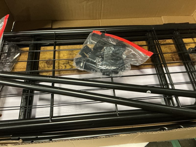 Condition photo showing Good Condition for linzinar coat rack shoe bench 3-in-1 hall tree with bench and shoe storage for entryway heavy duty mdf stand coat rack industrial accent furniture with metal frame, black (rustic black)