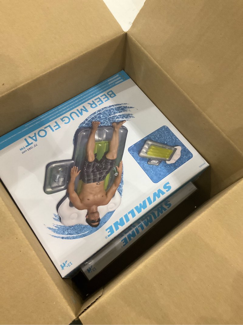 Condition photo showing New/Like New for Swimline Beer Mug & Margarita Mattress Combo Pack for Swimming Pools