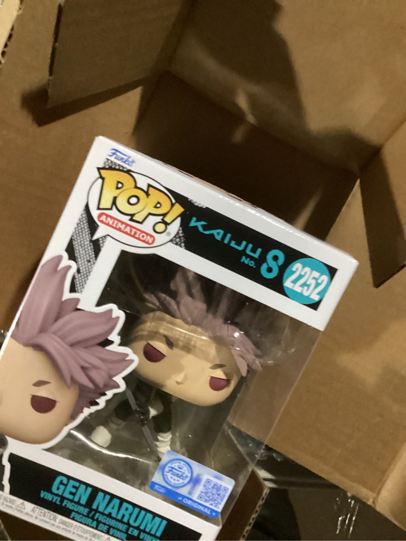 Condition photo showing Good Condition for Funko Pop! Animation: Kaiju No8 - Gen Narumi - Amazon Exclusive - Collectable Vinyl Figure - Gift Idea - Official Merchandise - Toys for Kids & Adults - Anime Fans - Model Figure for Collectors