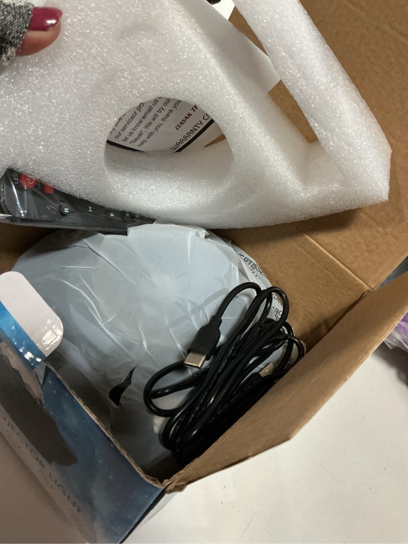 Condition photo showing Good Condition for itayak galaxy star projector,nebula led night light for room decor, ocean wave starry sky light projector for bedroom home theater, remote & bluetooth speaker, christmas for kids boy girl adults ocean wave star projector