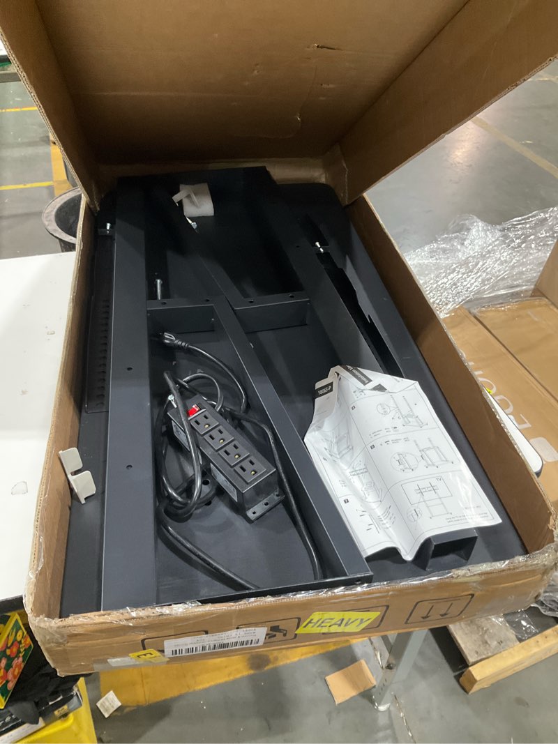 Condition photo showing As Is for mobile tv cart with power outlet rolling tv stand for 42 to 100 inch television heavy duty portable tv stand on wheels, height adjustment, holds up to 180 lbs, vesa 200×200-900×600mm