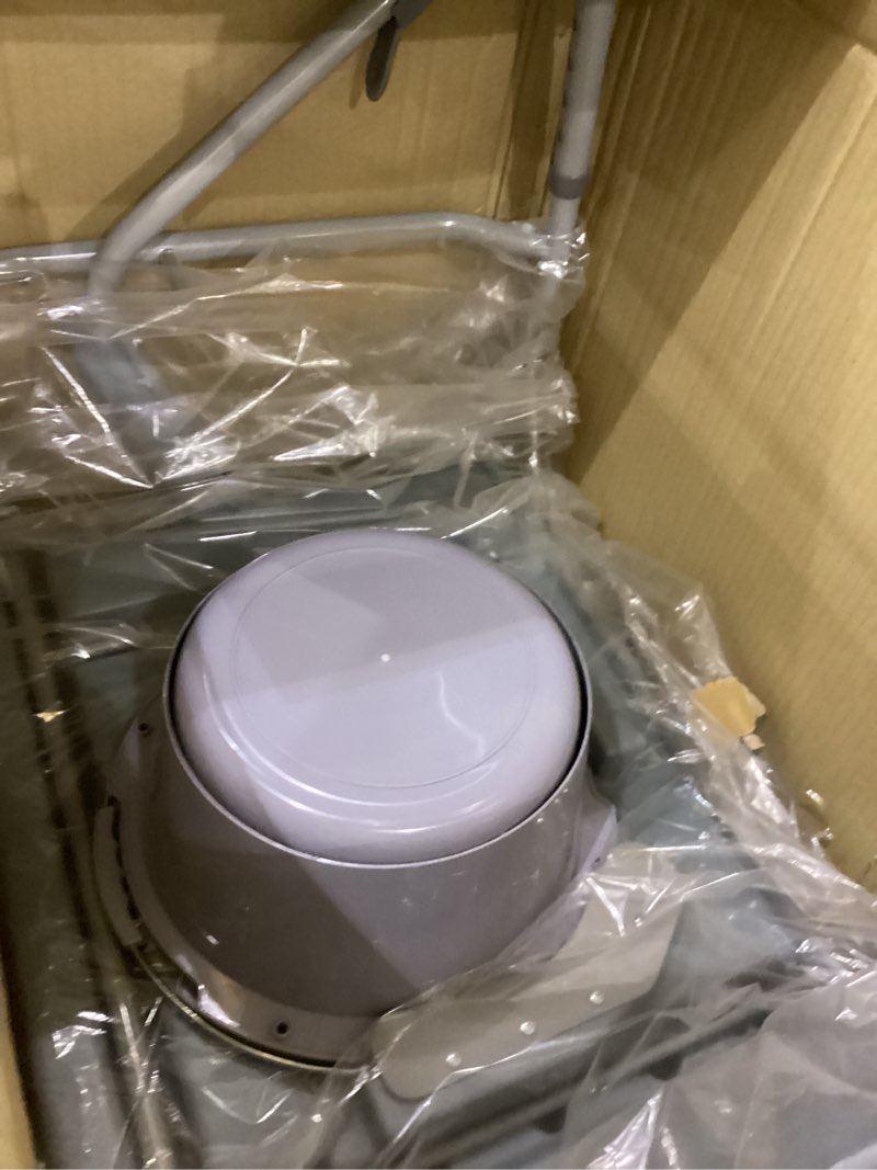 Homecraft Deluxe Bariatric Drop Arm Commode, 1000 lb Weight Capacity, Extra Wide Seat with Adjustabl