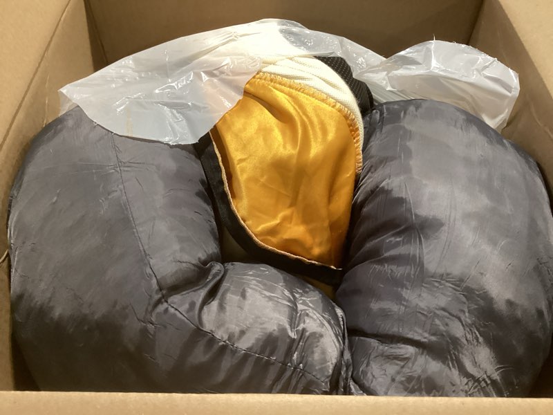 Condition photo showing As Is for Love's cabin Round Donut Cat and Dog Cushion Bed, 25in Pet Bed for Cats or Small Dogs, Anti-Slip & Water-Resistant Bottom, Super Soft Durable Fabric Pet beds, Washable Luxury Cat & Dog Bed Yellow