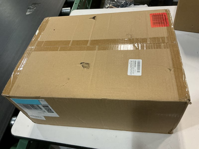 Condition photo showing New/Like New for Crystal Chandelier Light Fixture, Modern K9 Crystal Chandelier for Dining Room, Black Ceiling Hanging Pendant Light Fixture for Living Room, Entryway, Bedroom, Hallway, Kitchen Island Black H 27" x W 22"