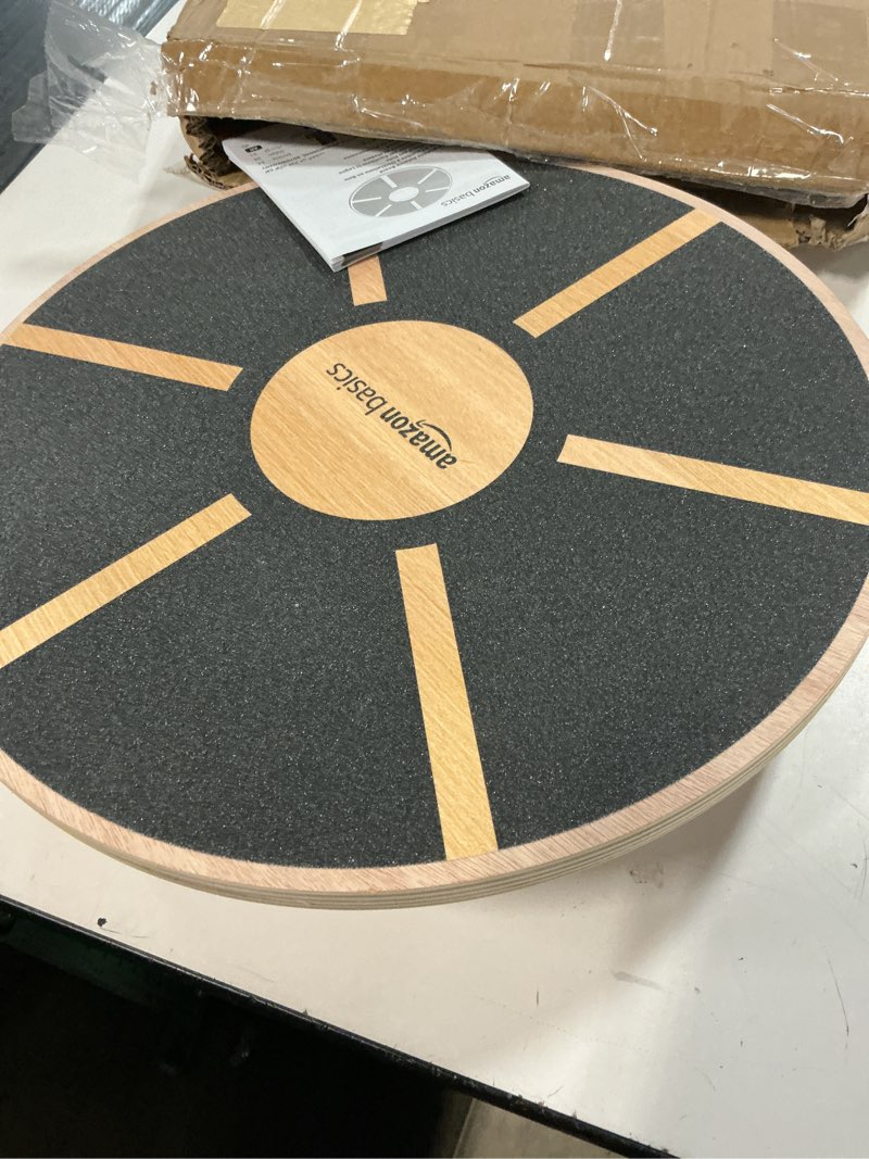 Condition photo showing Good Condition for Amazon Basics Wood Wobble Balance Trainer Board Black