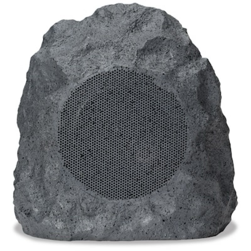 ilive geo rock ipx5 waterproof with auracast 5 -watt bluetooth indoor/outdoor speaker in gray 1
