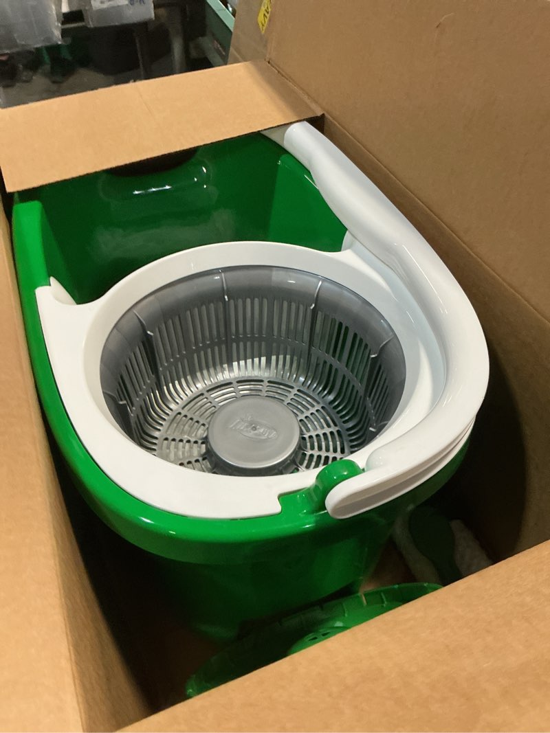 Condition photo showing Good Condition for libman tornado spin mop system | mop and bucket with wringer set | mops for floor cleaning | 1 mop head included