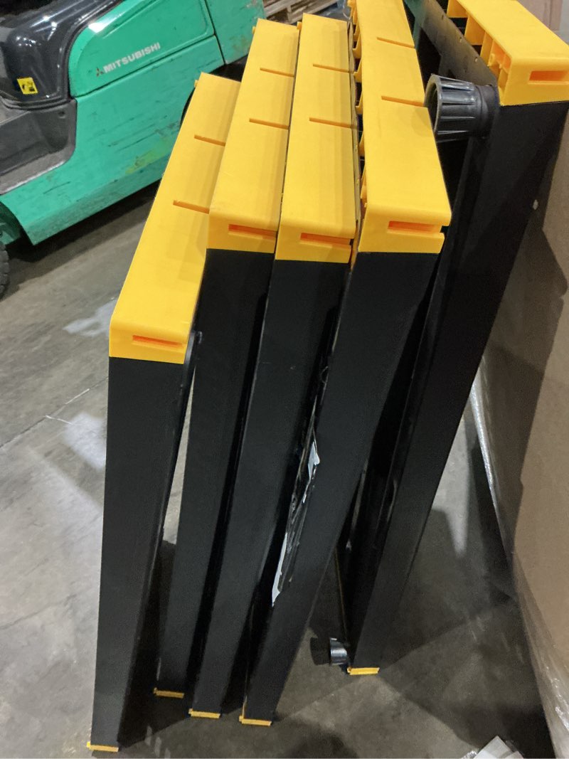 Condition photo showing As Is for project source 48-in w x 20-in d x 72-in h 5 -tier heavy duty black plastic utility shelving unit