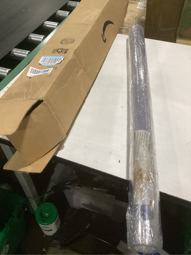 Condition photo showing New/Like New for lovepads clear table cover protector 36 x 60 inch, 1.5mm thick plastic table cover, table protector for dining room table, waterproof vinyl tablecloth table pad mat for kitchen, dresser, writing desk 36" x 60" (rectangular) clear 1.5mm