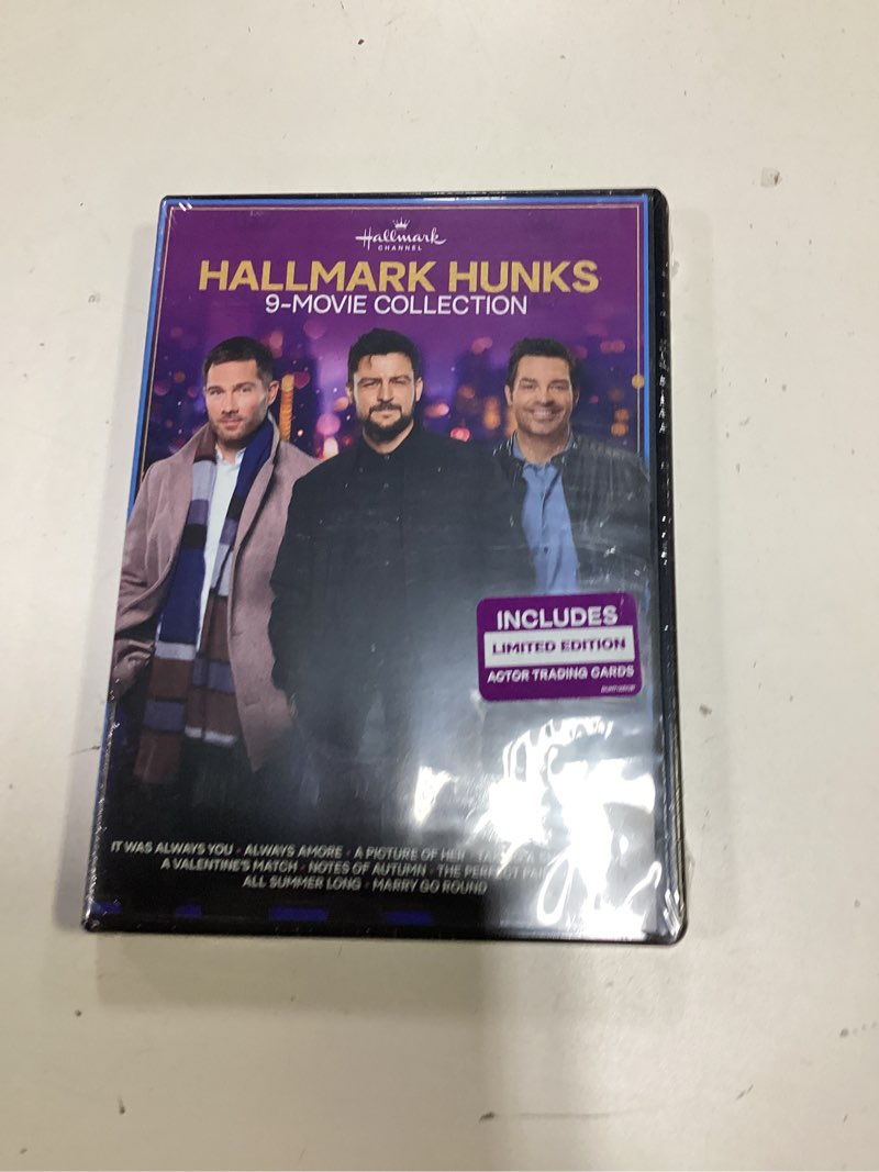 Condition photo showing New/Like New for hallmark hunks 9-movie collectible series: it was always you (dvd)