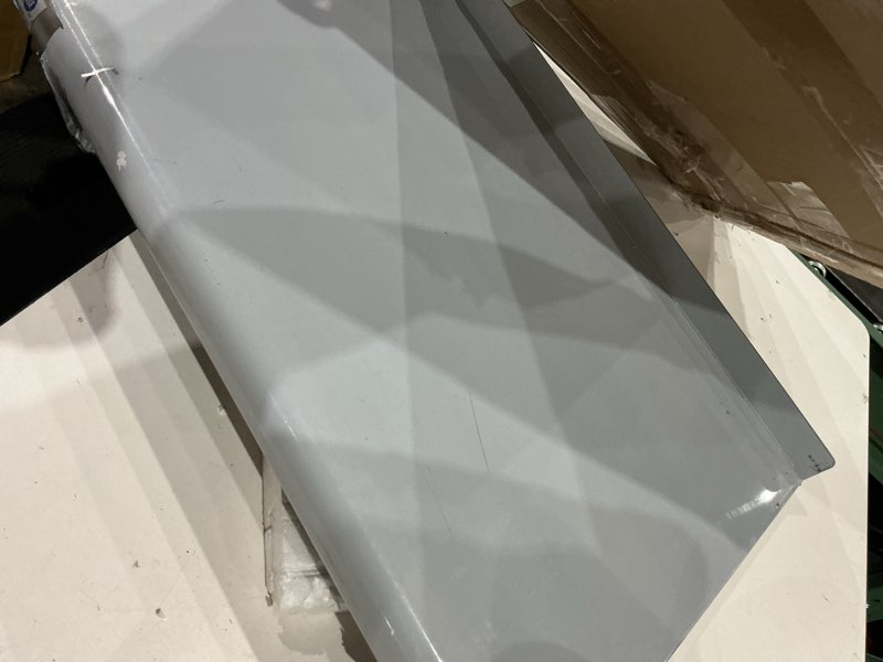 Condition photo showing Good Condition for hardura stainless steel shelf 18\" x 24\ | commercial shelves, wall mount, metal shelving with backsplash and brackets, for kitchen, restaurant, laundry room and home